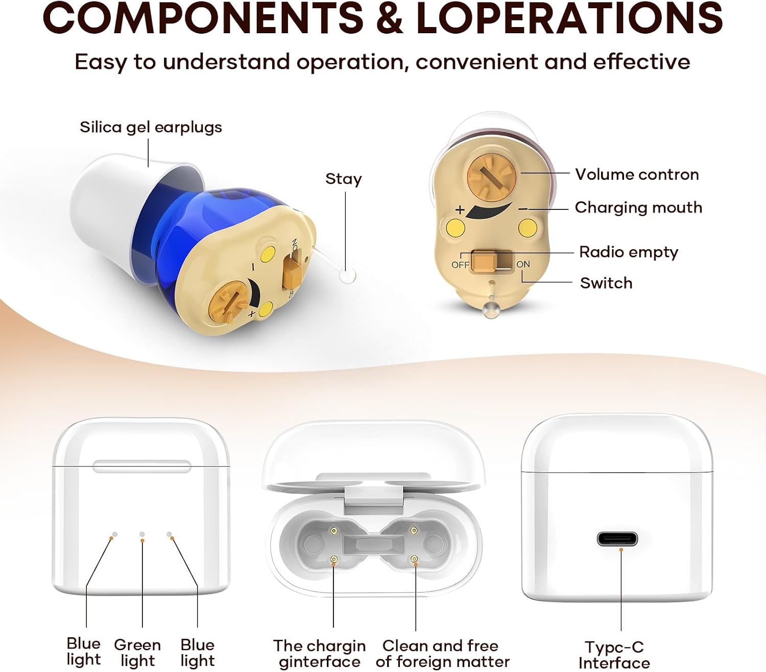 Rechargeable Digital Hearing Aids for Seniors, 2 Channel Ear Amplifier | Clear Sound Quality, Noise Cancellation, Anti-Howling in Ear Hearing Aids, Invisible Sound Amplifier 4. Volume, Easy to Use - Image 2